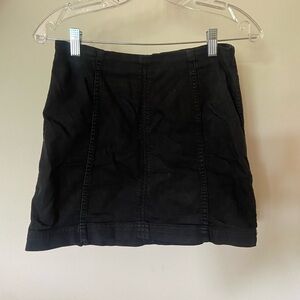 Classic Denim Black Skirt